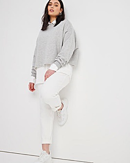 Demi Off-White High Waist Mom Jeans