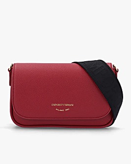 Emporio Armani Burgundy Cross-Body Bag