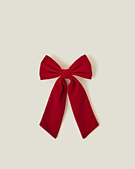 Velvet Bow Hair Clip