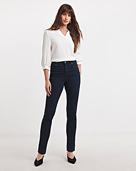 Lexi Dark Indigo High Waist Super Soft Slim Leg Jeans