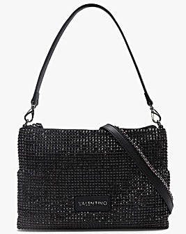 Valentino Bags Nabilah Black Jewel Pouch Bag