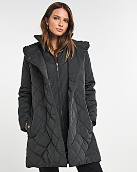 Julipa Padded Jacket with Wrap Front