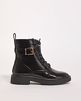 Aimi Classic Lace Up Ankle Boots Extra Wide EEE Fit