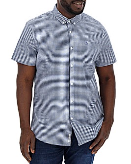 Original Penguin Short Sleeve Gingham Shirt Long