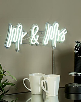 Mr & Mrs Neon Sign