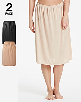 Naturally Close 2 Pack Black/Almond Waist Slips (L27)