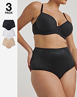 MAGISCULPT Firm Control 3 Pack Tummy Control Midi Knickers