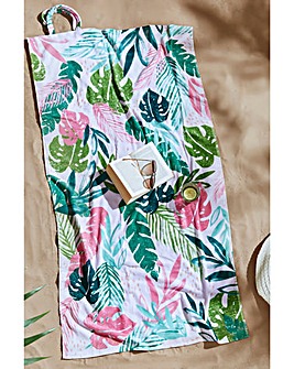 Catherine Lansfield Tropic Palm Beach Towel