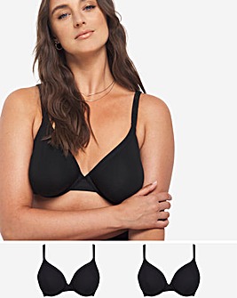 2 Pack Modal Cotton Full Cup Bra