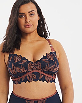 Contemporary Embroidery & Mesh Bralette