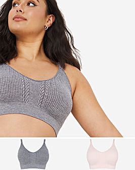 2 Pack Comfort Cable Knit Crop Top