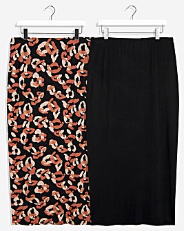 Summer Weight 2 Pack Jersey Midaxi Tube Skirts