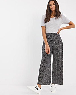 Pull On Mono Spot Soft Touch Ankle Grazer Trouser