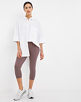 Dusty Rose Cropped Cotton Legging