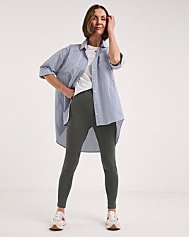 Charcoal High Waisted Jersey Legging