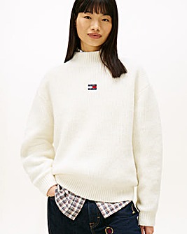Tommy Jeans Mockneck Badge Sweater