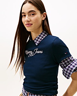 Tommy Jeans Slim Rib T-Shirt
