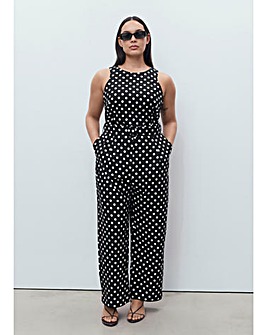 MANGO POLKA DOT JUMPSUIT
