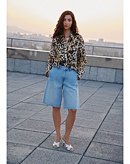 MANGO ANIMAL PRINT SHIRT