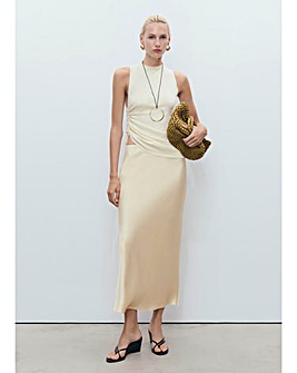 MANGO SATIN SKIRT