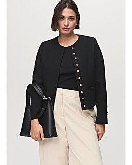MANGO BUTTON DETAIL JACKET