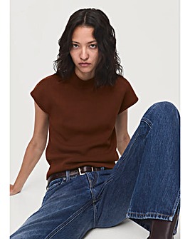 MANGO SLEEVELESS SWEATER