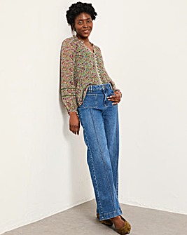 FatFace Patch Pocket Flare Jean