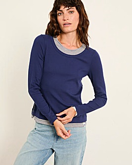 FatFace Mila Mock 2 in 1 Tee