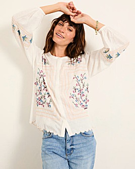 FatFace Betsy Embroidered Blouse