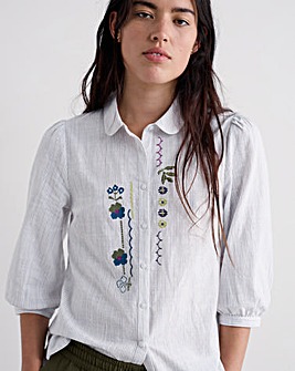 Seasalt Cornwall Hope Cottage Embroidered Blouse