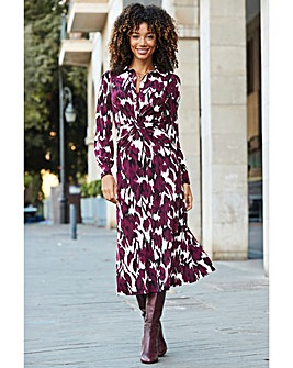 Sosander Ikat Twist Front Dress