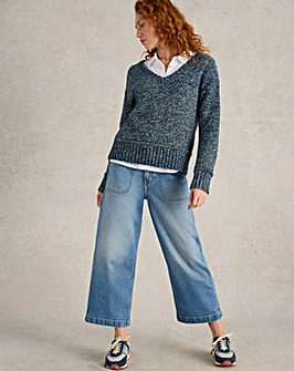 White Stuff Tia Wide Leg Crop Jean