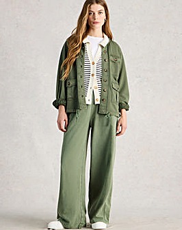 White Stuff Demi Utility Jersey Jacket