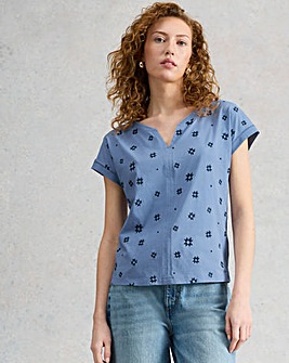 White Stuff Nelly Embroidered Tee