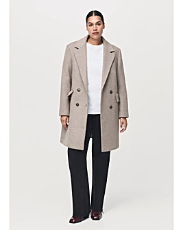 Mango Cream Button Up Coat