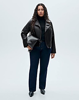 Mango Faux Leather Jacket