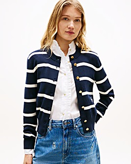 Tommy Hilfiger Full Needle Crew Neck Cardigan