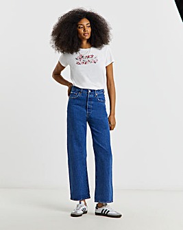 Levis Ribcage Straight Ankle Jeans