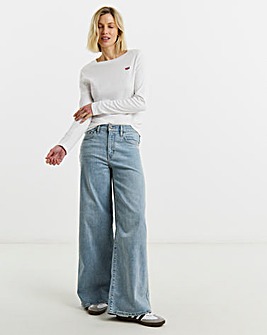 Levis 728 High Rise Wide Leg Jeans
