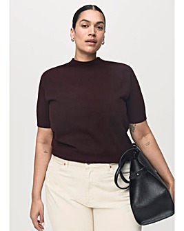 Mango Short Sleeve Sweater