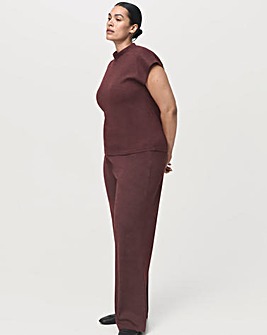 Mango Relaxed Flare Trousers