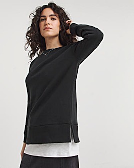 Black Double Layered Sweatshirt