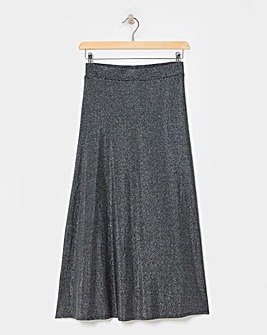 Glitter Knit Skirt