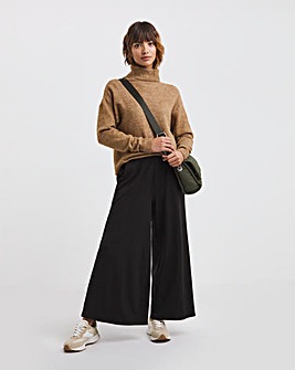 Pull On Soft Touch Wide Ankle Grazer Trouser