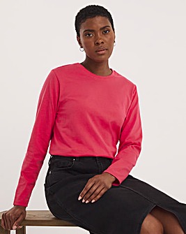 Pink The Crew Neck Long Sleeve T-Shirt