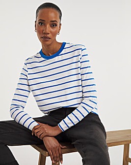 Stripe Crew Neck Long Sleeve T-Shirt