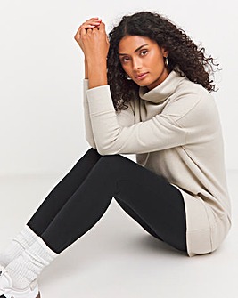 Oatmeal Super Soft High Neck Sweatshirt