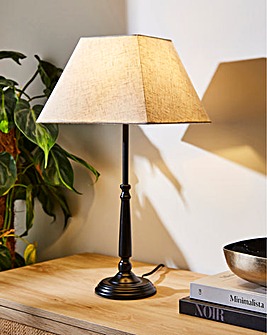 Spindle Metal Table Lamp