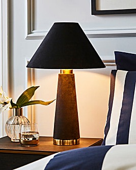 Joanna Hope Black Velvet Table Lamp