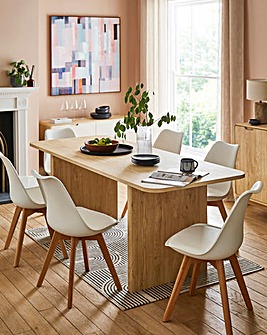 Gray & Osbourn Oslo Panel End Dining Table